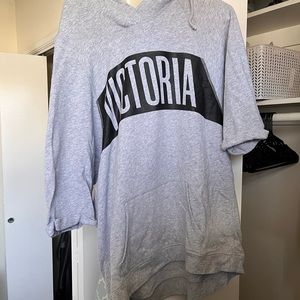 VICTORIA’S SECRET shirtsleeve long hoodie (size large)